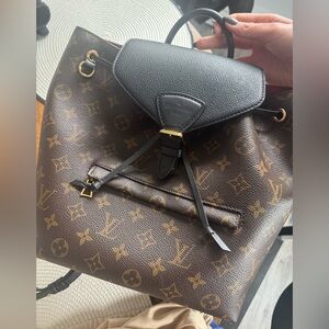 Louis Vuitton Montsauris PM Monogram Leather Backpack